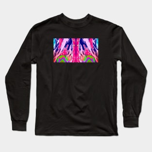 Hype Psychedelic Pattern Melted Long Sleeve T-Shirt